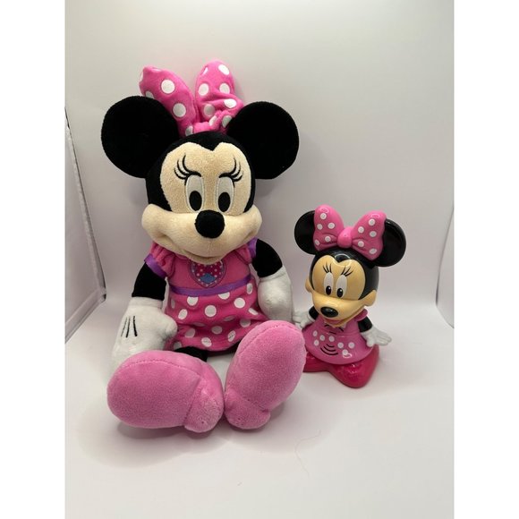 Mini Mouse plush stuffed animal and flashlight - Picture 1 of 5